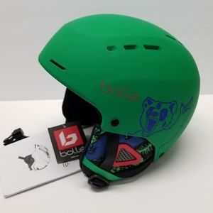 Bolle Quiz Matte Green Bear Helmet, XS 49-52cm Wei